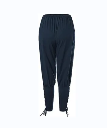 Men's Medieval Trousers with Striped Pirate Trousers