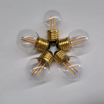 Custom E27 B22 Decorative 24V/240V Filament Bulb 2W G45 Plastic Festoon Bulb