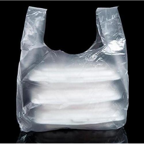 Factory Price Black Transparent Plastic Garbage Bag Vest Plastic Bag for Export