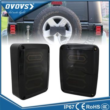 OVOVS lastest wrangler rear light European/US version red led tail light for j-eep jk tj