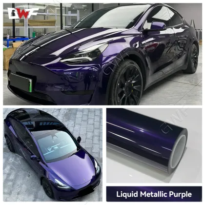MMetallic purple car wrap