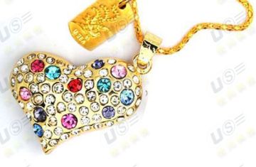 Innovativo Design fantasia cuore Crystal USB Flash Drive