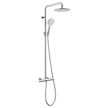 Thermostatic shower combination for exposed installation