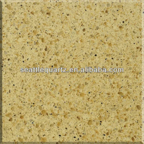 Golden China quartz stone countertop, tile, vanity top, slab