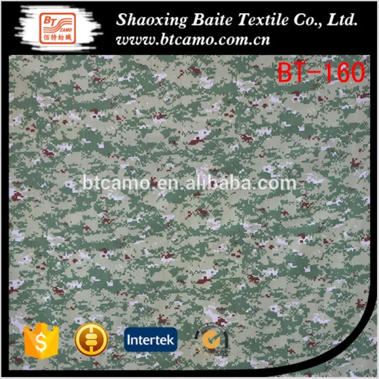 Manufacturer Wholesale Cheap polyester cotton digital camouflage fabric BT-160