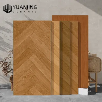 600x1200 Wooden Grain Tiles: Ideal for Living Rooms, Bedrooms, and Hotels - Explore the Latest Trends in Fish Bone Wood Plank Designs