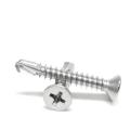 Blue White Zinc Flat Head Goring Screw