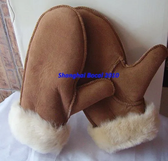 sheepskin mitten
