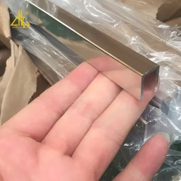Custom Size Aluminum Profile Mirror Finished Shiny Polished Anodized - Germany Standard by Zhonglian