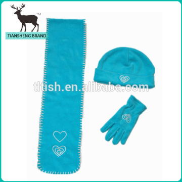 wholesale fashion knitted set scarf gloves & hat