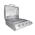 Cooker da barbecue da tavolo in acciaio inossidabile a 4 brufoli