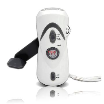 Hand Crank solar charger with alarm sound