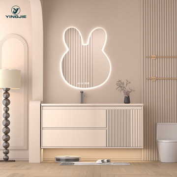 Anti-Fog Makeup Touch Screen LED Lighted Bath Rabbit Smart Mirror