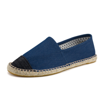 Simple Style Men's Canvas Loafers Flat Fisherman Shoes Espadrilles
