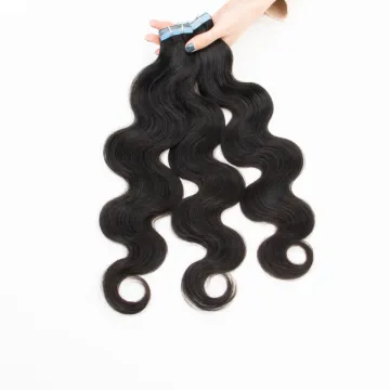 26inches 2.5g/pc 40pcs Long Human Hair Extensions Body Wave Cuticle Aligned Virgin Hair Wavy Tape In Hair Extensions