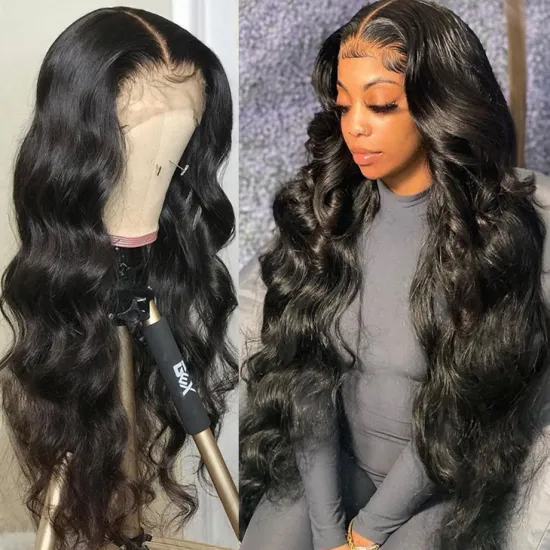 Yeswigs Body Wave 13X4 Human Hair Lace Frontal Closure Wig Raw Brazilian Virgin Cuticle Aligned Hd Full Lace Front Wig For Women