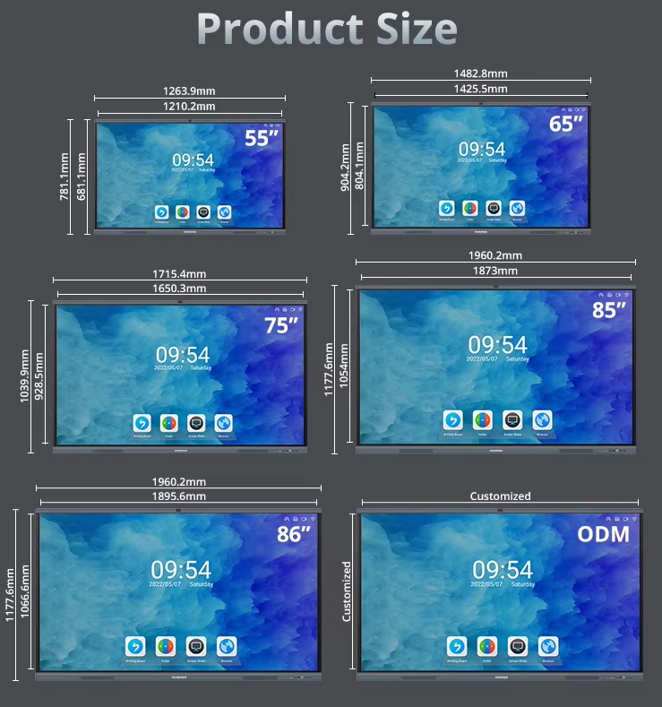 Lcd Interactive Smart Class Whiteboard