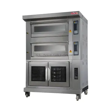 Commercial Use Combination Stainless Steel Electric Horno Deck Oven with Proofer Hood