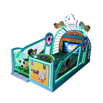 ThreePlus Coin-Operated Indoor Soccer Shooting Game Machine: A Big Football 2 Toss Fun for Kids