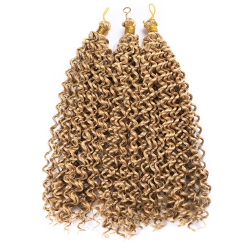 wholesale water curls wave crochet synthetic hair bundles extension in stock water deep crochet hair attachment