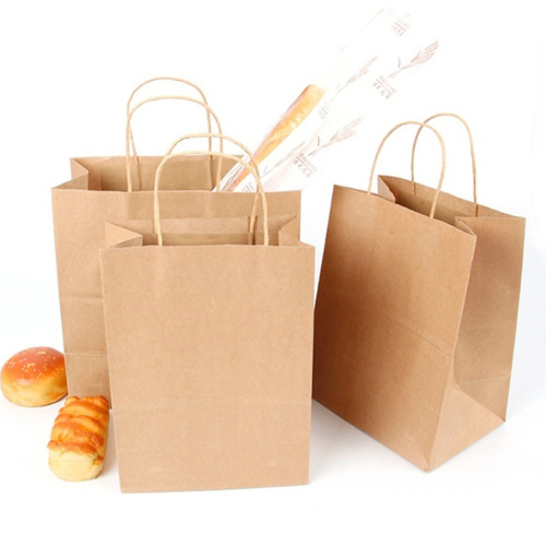 Eco-Friendly Logo Printed Shopping Bag Kraft Paper Bags