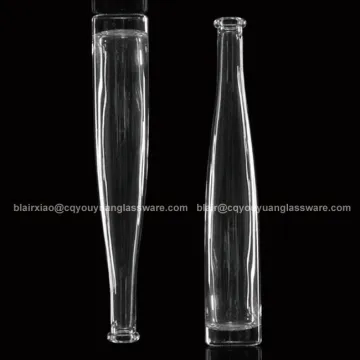 Round Clear 375ML Glass Wine Bottle 375 ML Glass Ice Wine Bottle