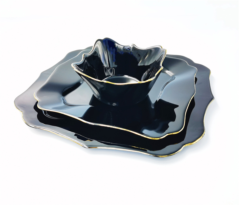 opal glass square bowls