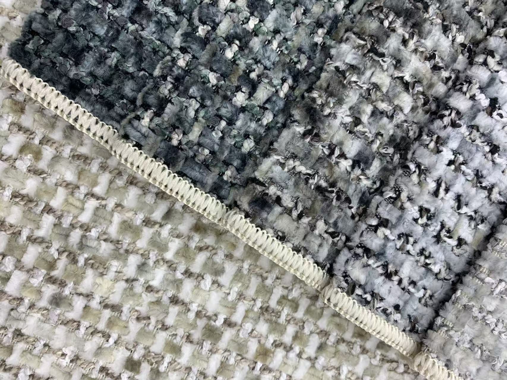 Crosshatch Pattern Upholstery Fabric for Sofa