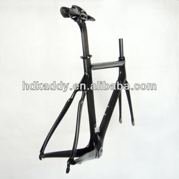black and red painting carbon bike frameset