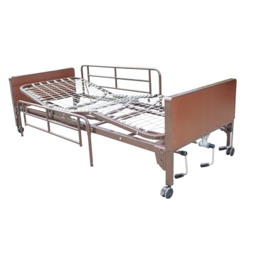 Bed Hospital Manual Bingkai Fodable dengan tiga fungsi