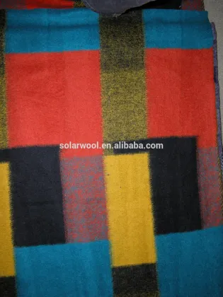 Merino wool plaid flannel fabric