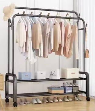 Modern Metal Shoe Racks and Clothing Display Stands