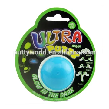 glow in the dark metallic magnetic Ultra bouncing jumping putty in ball handgum