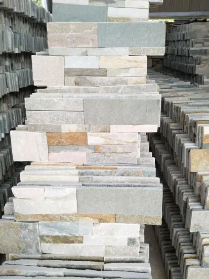 Honey gold mushroom wall cladding stones