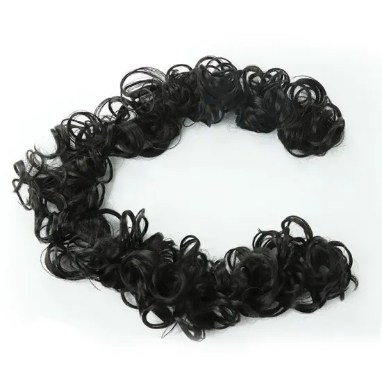 Wholesale Elastic Curly Scrunchie Messy Wavy Wrap Synthetic Flexible Hair Buns Chignon Synthetic Ponytail Extensions For Women