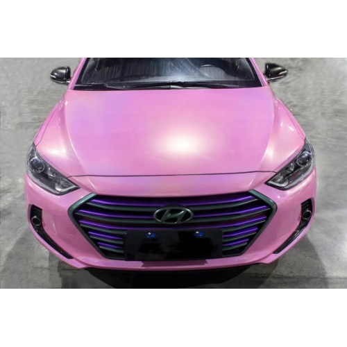 Vinilo de automóvil rosa láser holográfico láser brillante
