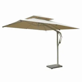 Patio umbrella with aluminum pole, water-resistant fabric, UV resistance, garden, hotel, outdoor use