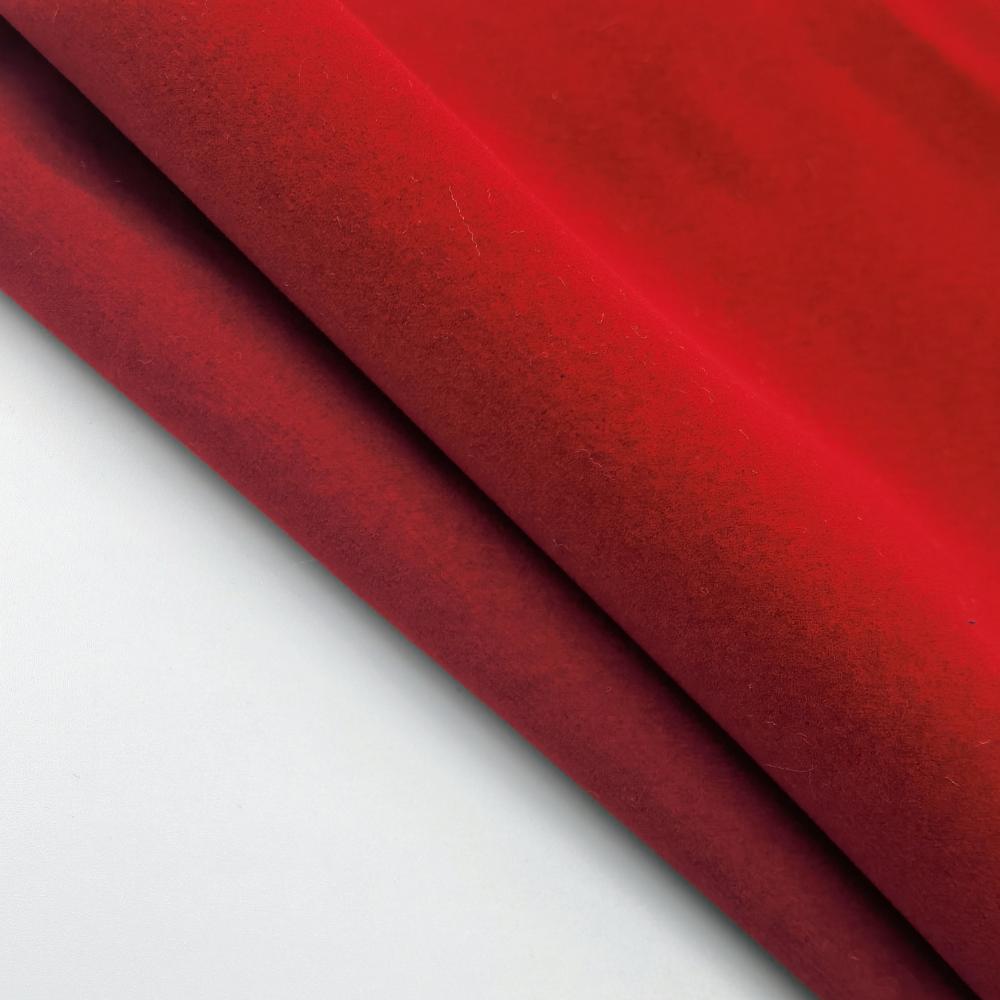 Pure Color Polyester Fleece Flocking Fabric