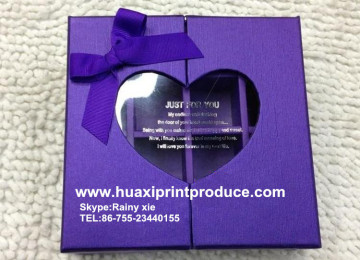 square purple chocolate boxes