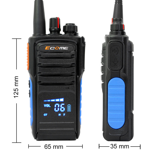 ECOME ECOME ET-980 à longue portée PTT Wireless Walkie Talkie pour extérieur