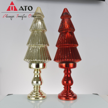 Meja menegak pendirian LED lampu pohon Krismas kaca