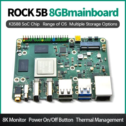 Hot Sale ROCK 5B 8GB Single Board Computer with Rockchip RK3588 Soc Chip