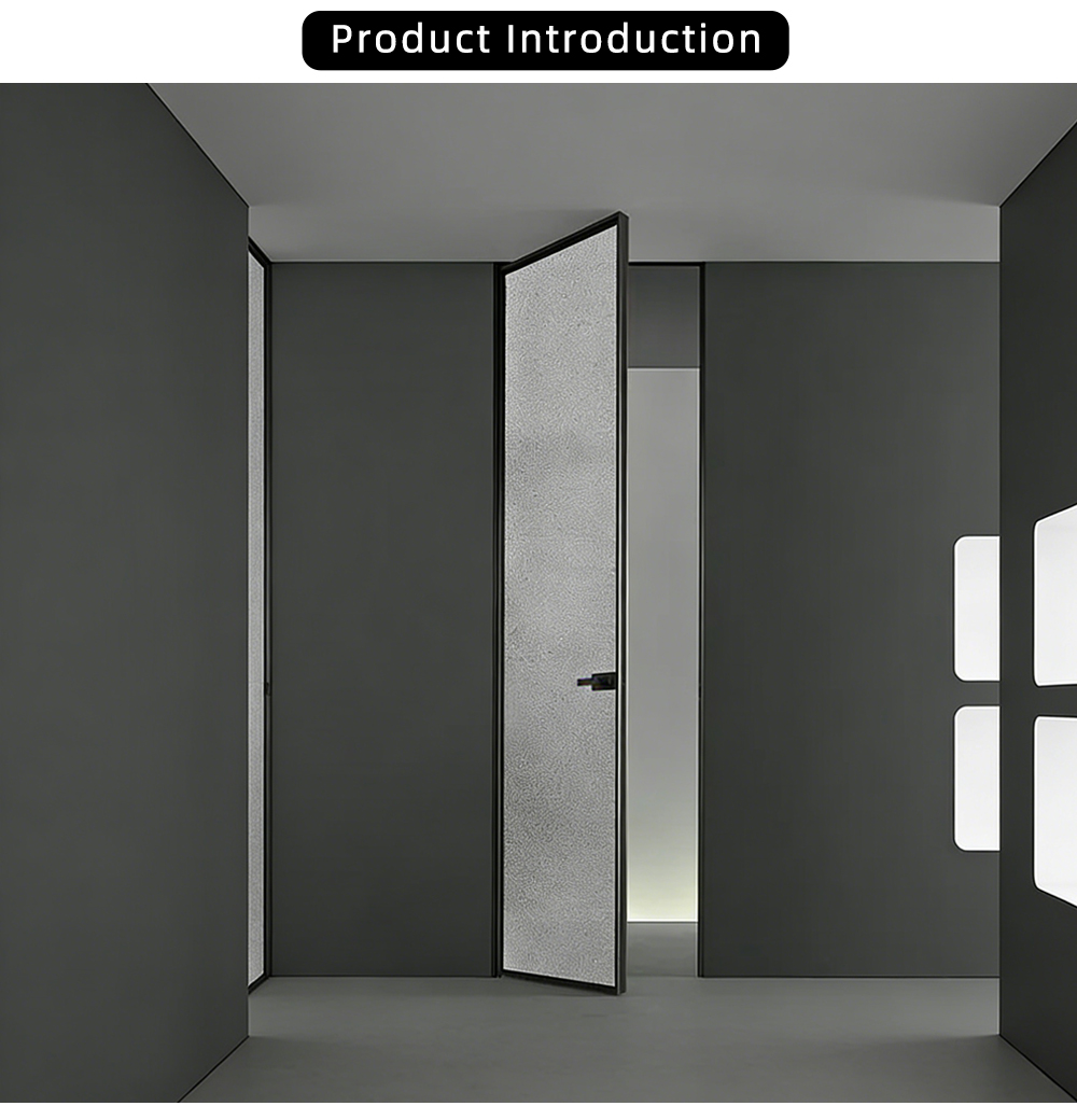 Single Panel Textured Glass Swing Door YJ-P051