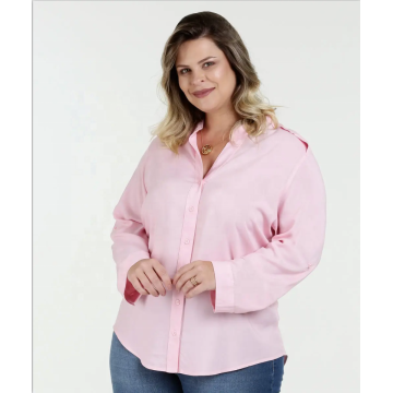 Toppar och blusar Plus Size långärmad blus