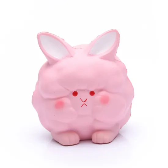 Customized Pink Rabbit Antistress Squishy with Logo