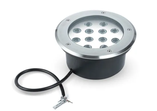 12×1w Dc12v Square / Round Stainless Steel Waterproof Led Ground Lighting For Park