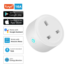 Smart Plug WiFi Socket EU 16A Power Monitor Timing Tuya Smart Life APP  Control