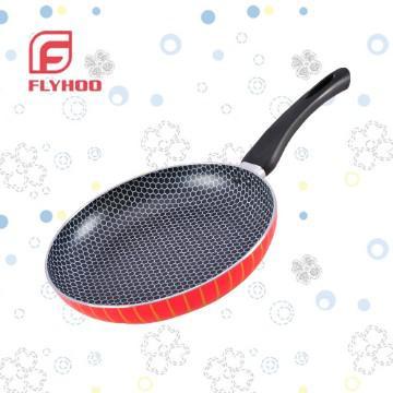 non stick fry pan with honey comb silk screen