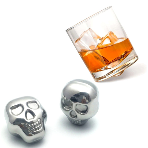 Stainless Steel Barware Whisky Stone Skull Ice Cube
