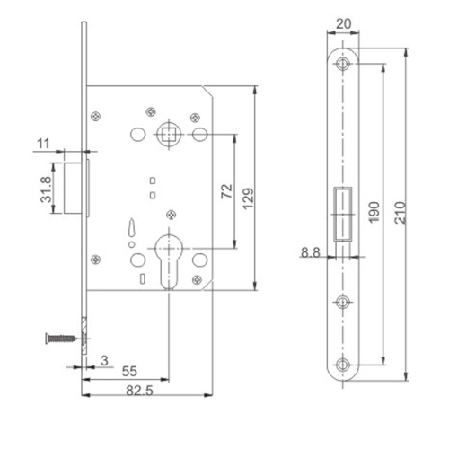 Высококачественное тело домашнего замка